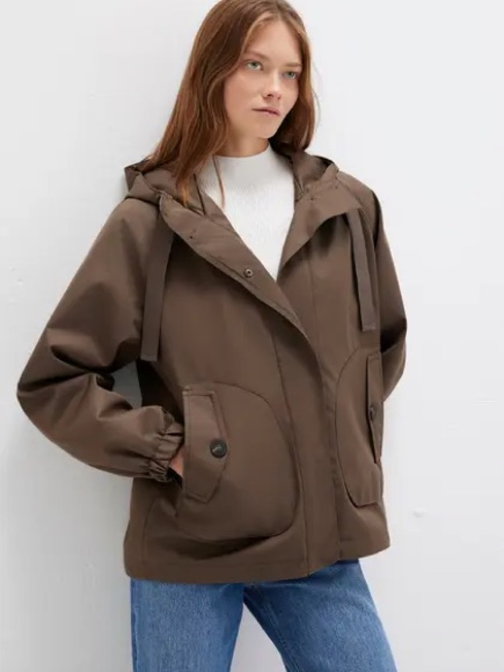 Mavi Utility Hooded Jacket in Olive